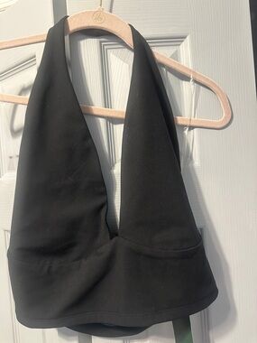 wild fable Black Halter Crop Top